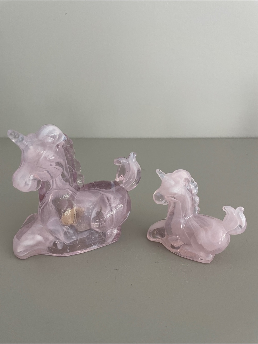 Boyd glass Lucky Unicorn Figurines